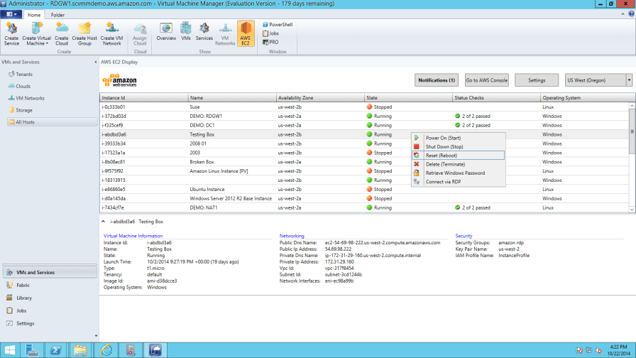 New Microsoft System Center Virtual Machine Manager AddIn AWS News Blog