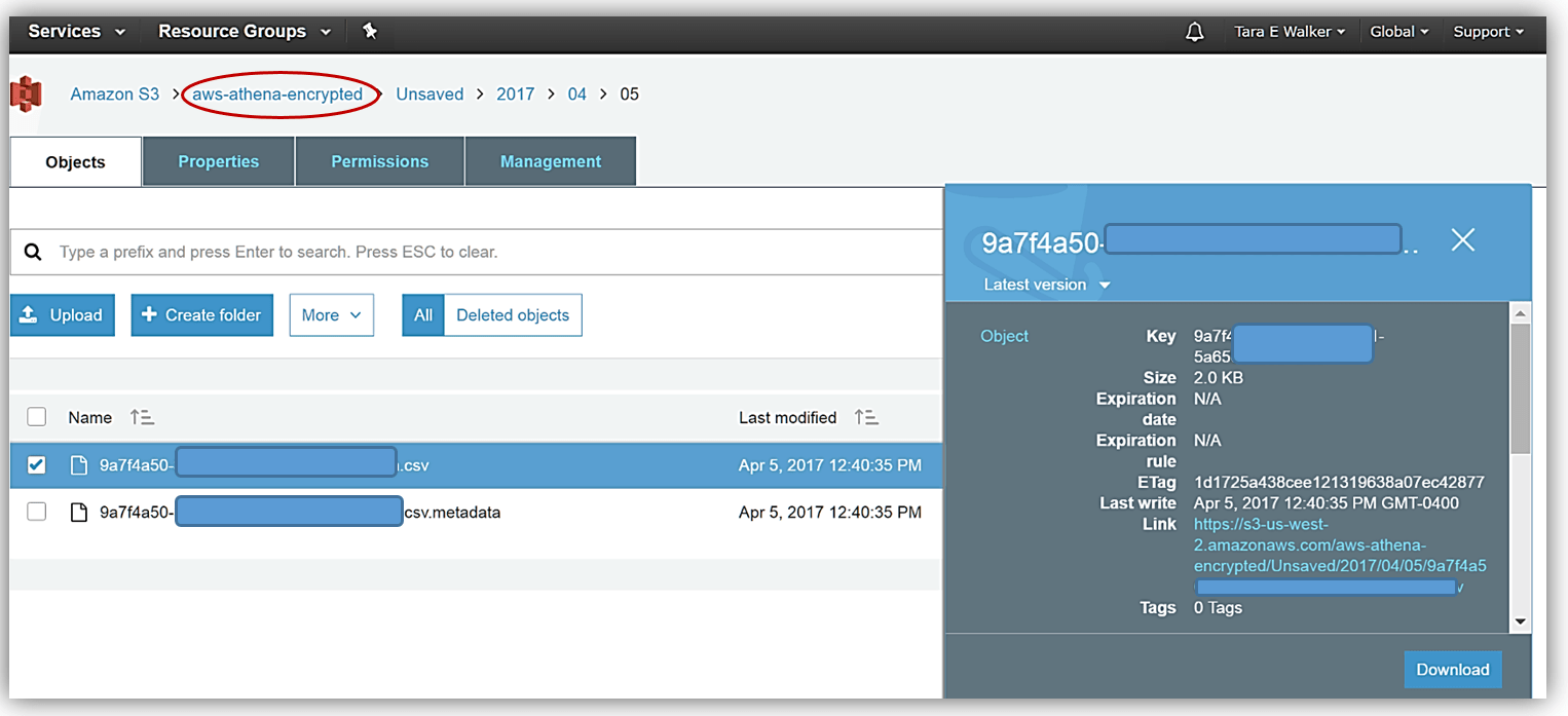Launch Amazon Athena adds support for Querying Encrypted Data AWS