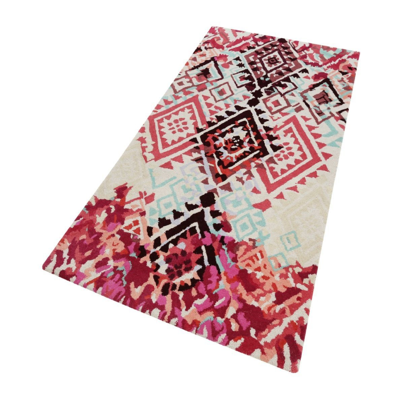 Accessorize Love Vintage Teppich aus Schurwolle 80x150 cm rosa