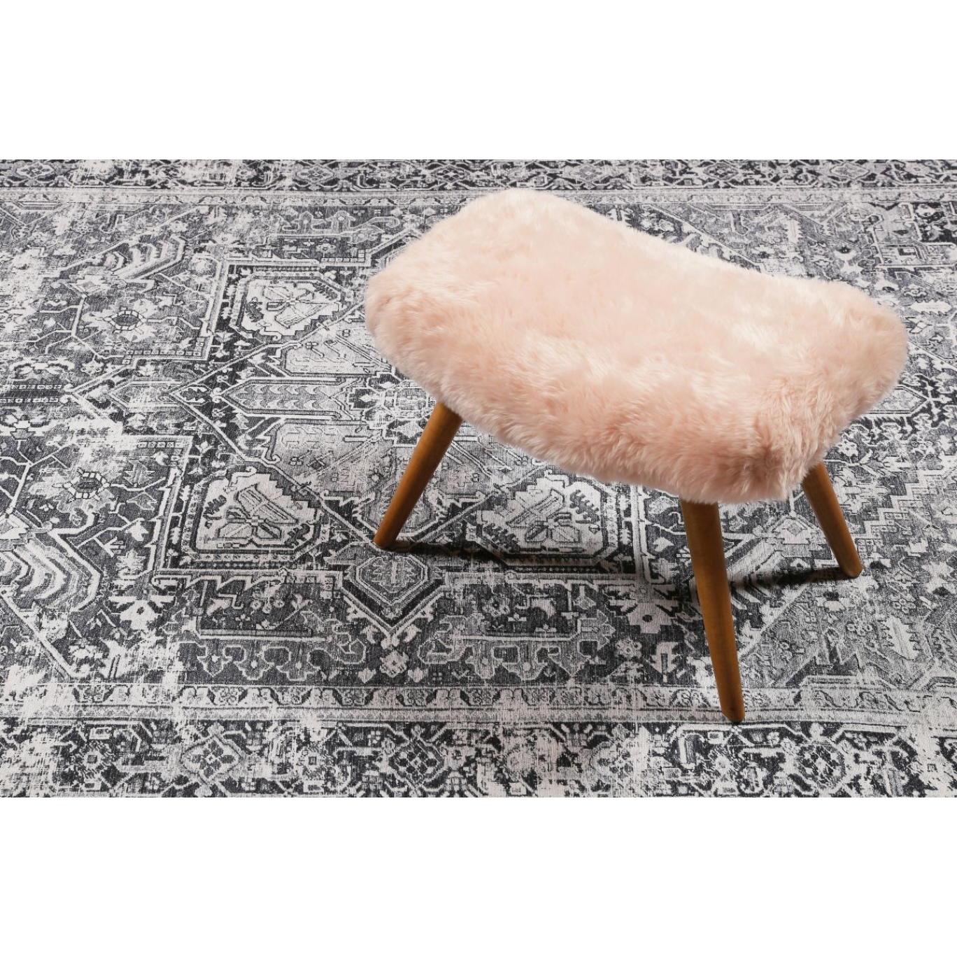Wecon Home Seelace KurzflorTeppich 130x190 cm grau online kaufen