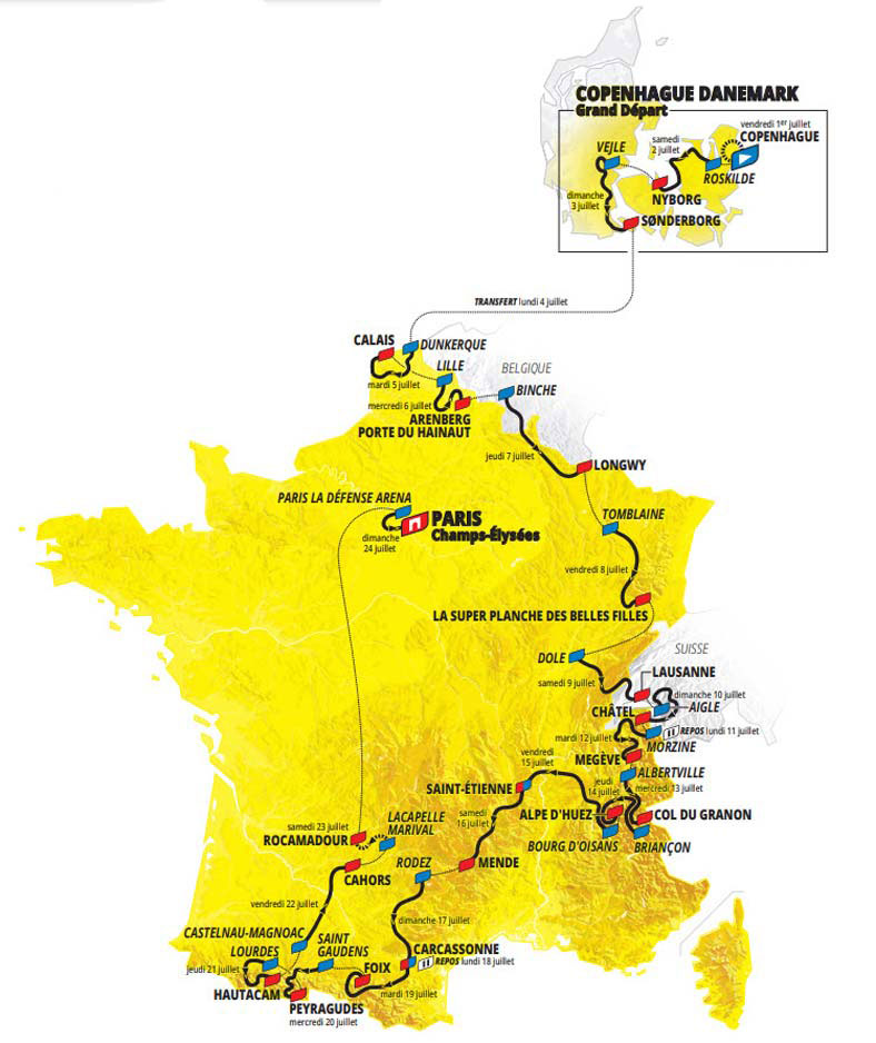 résultat étape tour de france 2023 Présentation Du Tour De France 2022 : Carte Des Étapes, Équipes...