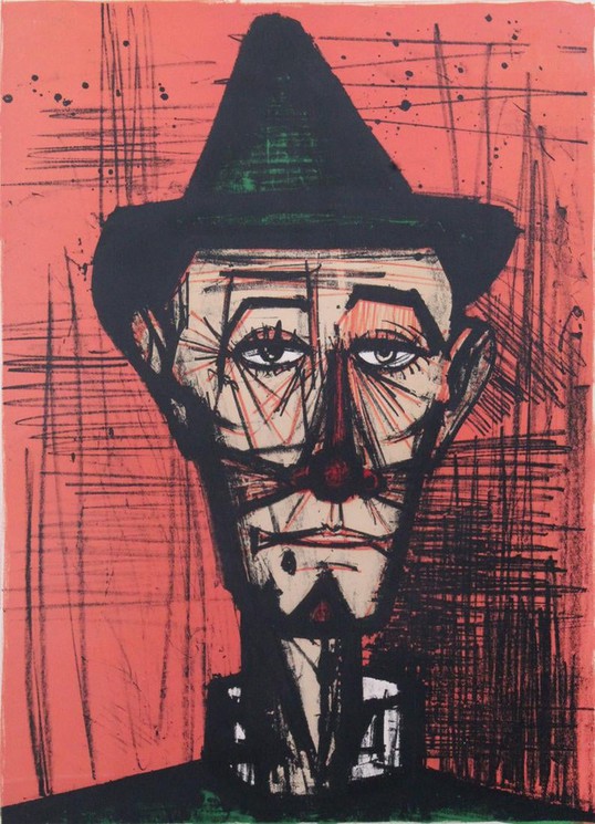 Un Clown By Bernard Buffet 1968 Print Artsper 1100376