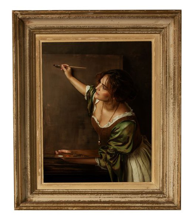Autoportrait en Allégorie de la Peinture d’après Artemisia Gentileschi