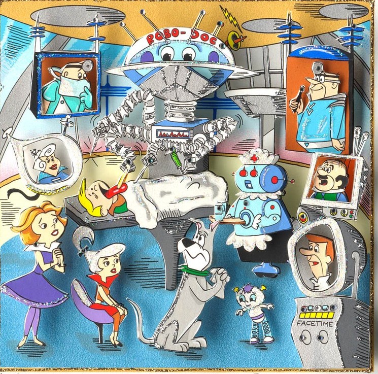 A Jetsons House Call by Charles Fazzino, 2017 Sculpture Artsper
