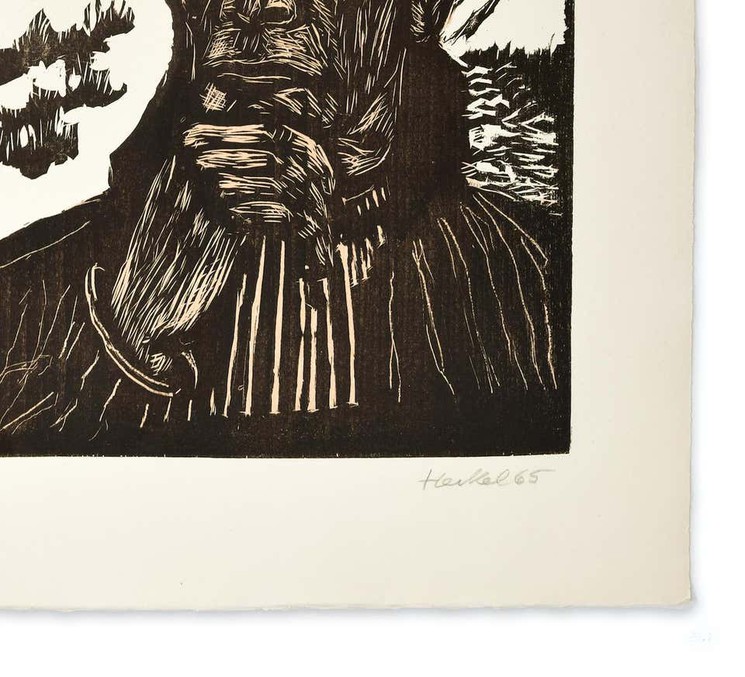 Selbstbildnis Self Portrait Von Erich Heckel 1965 Druck Artsper 716172