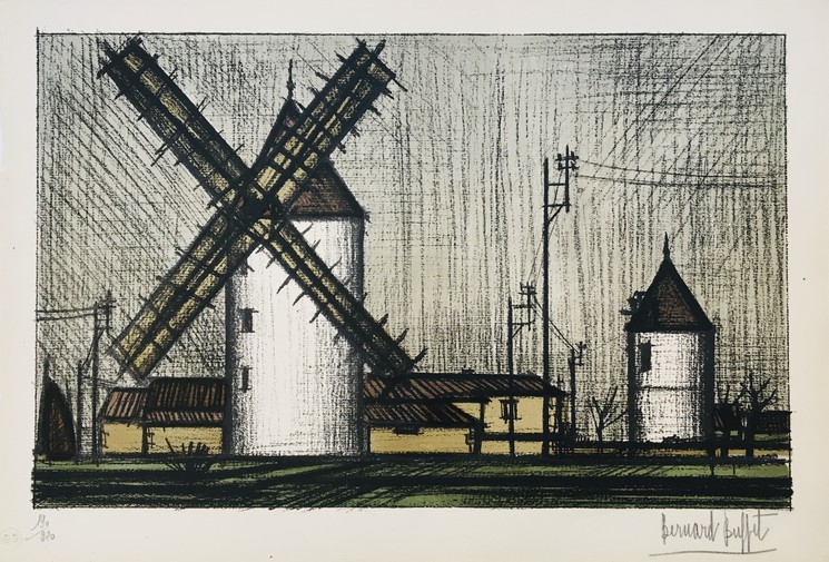 Les Moulins By Bernard Buffet 1953 Print Artsper 745689