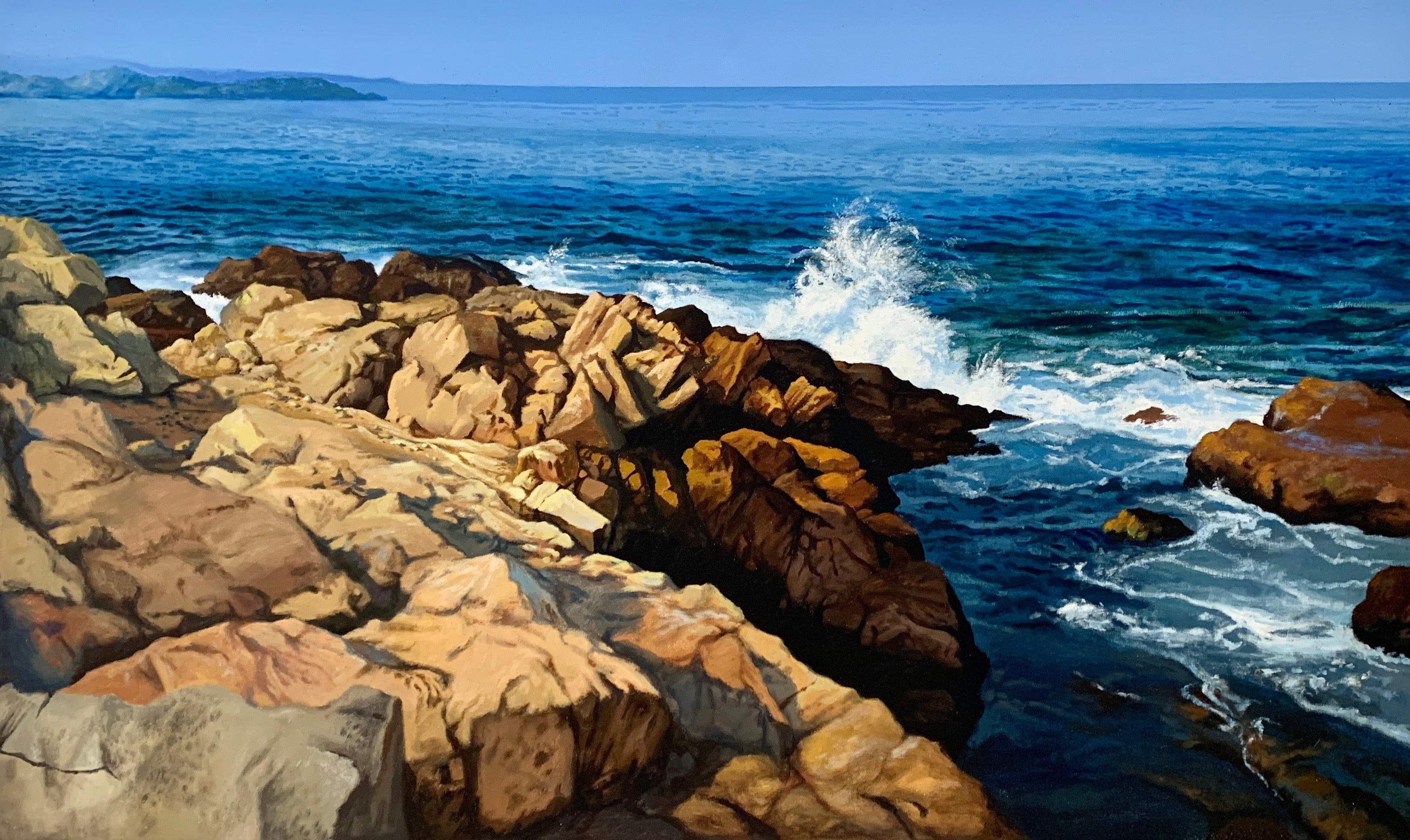 Lion’s Head Rock (East Hampton, NY) by Ian Hornak, 1971 Painting