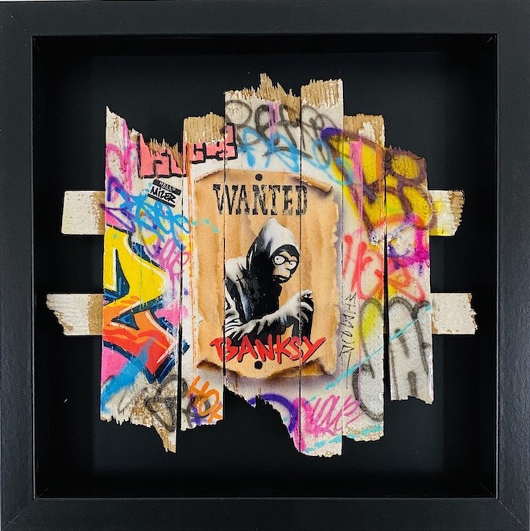 Wanted Banksy By Onemizer 2020 Painting Artsper 937521