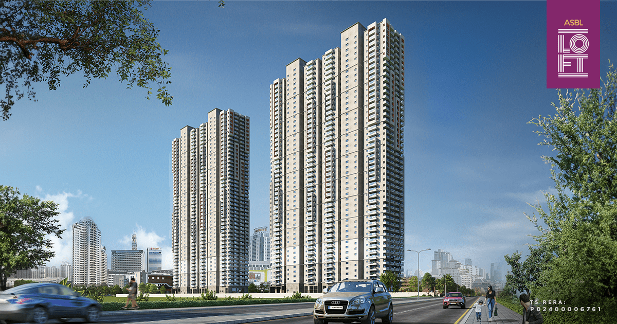 Luxury 3 BHK Flats in Hyderabad ASBL Loft