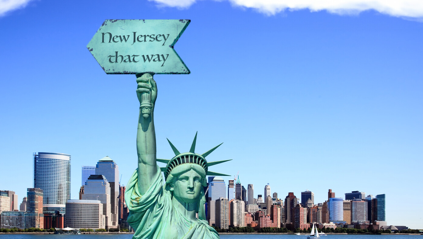 Amid Migrant Surge, Statue Of Liberty Now Holding Sign Pointing To New