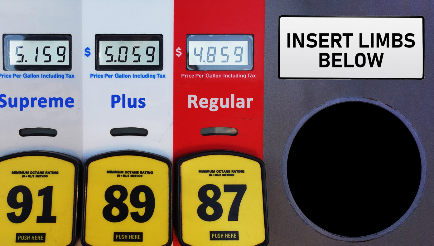 Gas Stations Introduce Convenient New Option To Pay With Arms, Legs