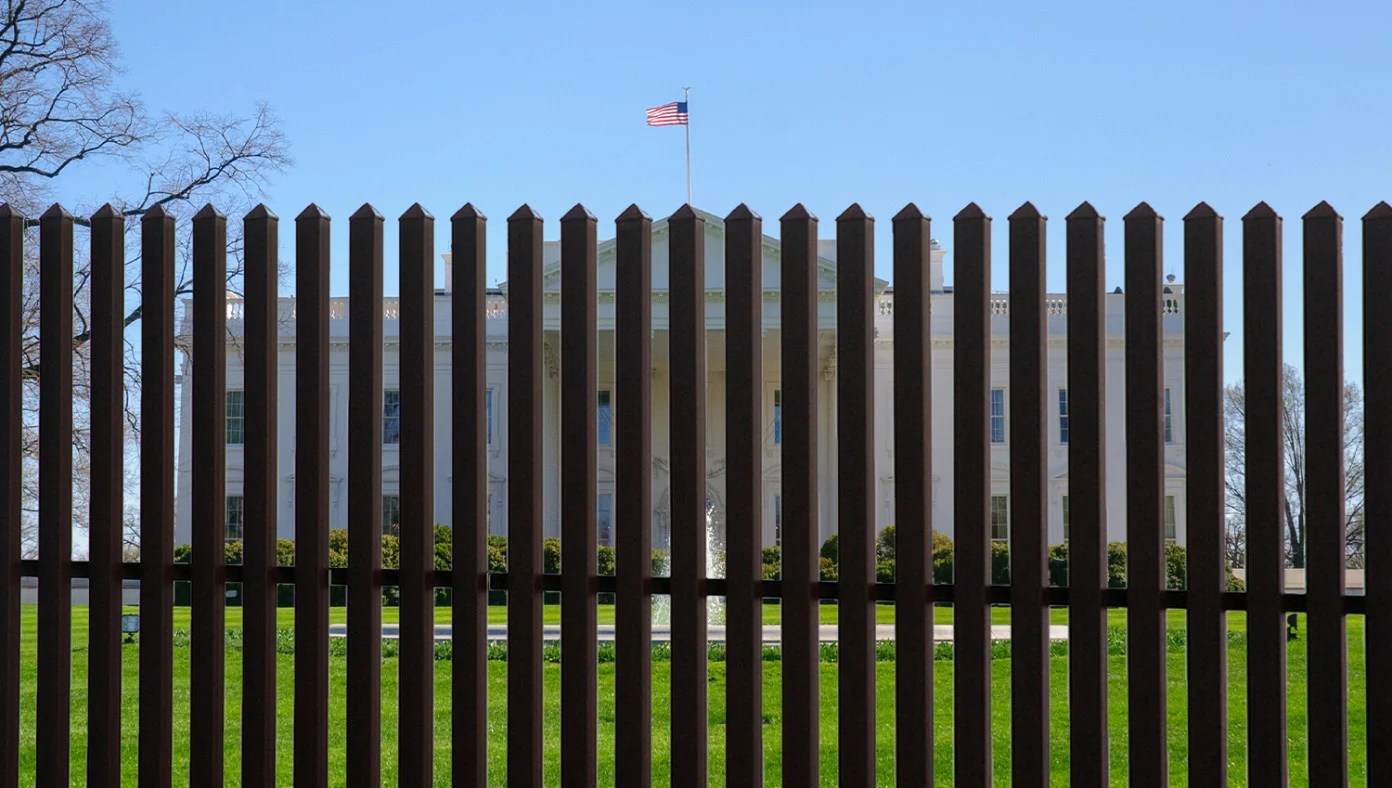 Kamala Builds Border Wall Around White House To Stop Staffers From