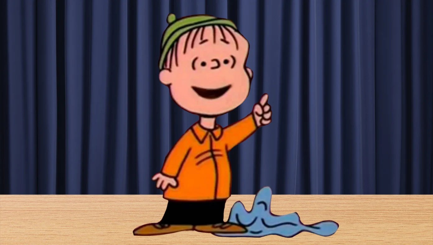 Linus Dragging Blanket