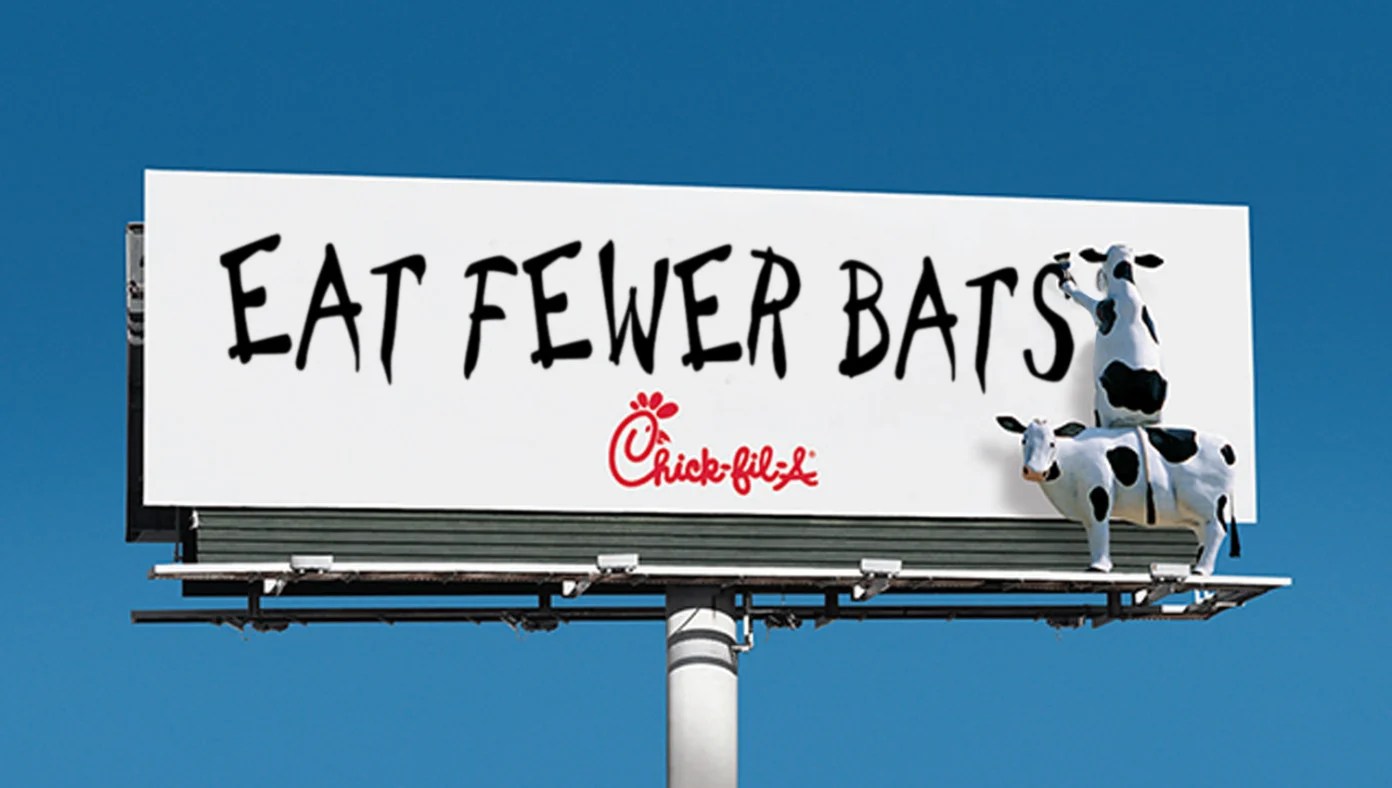 ChickFilA Temporarily Changes Slogan To 'Eat Fewer Bats' Babylon Bee