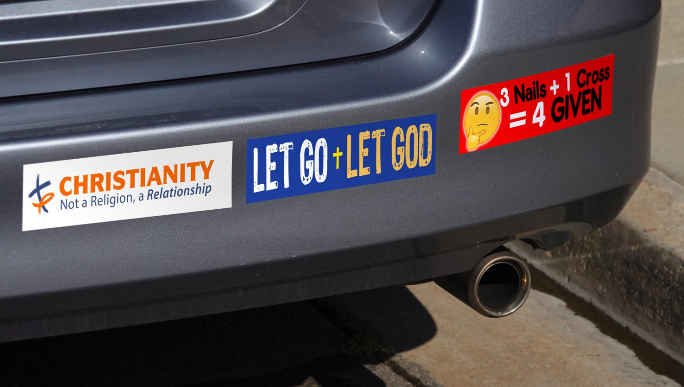 Study 92 Of Christians Get All Of Their Theology From Bumper Stickers