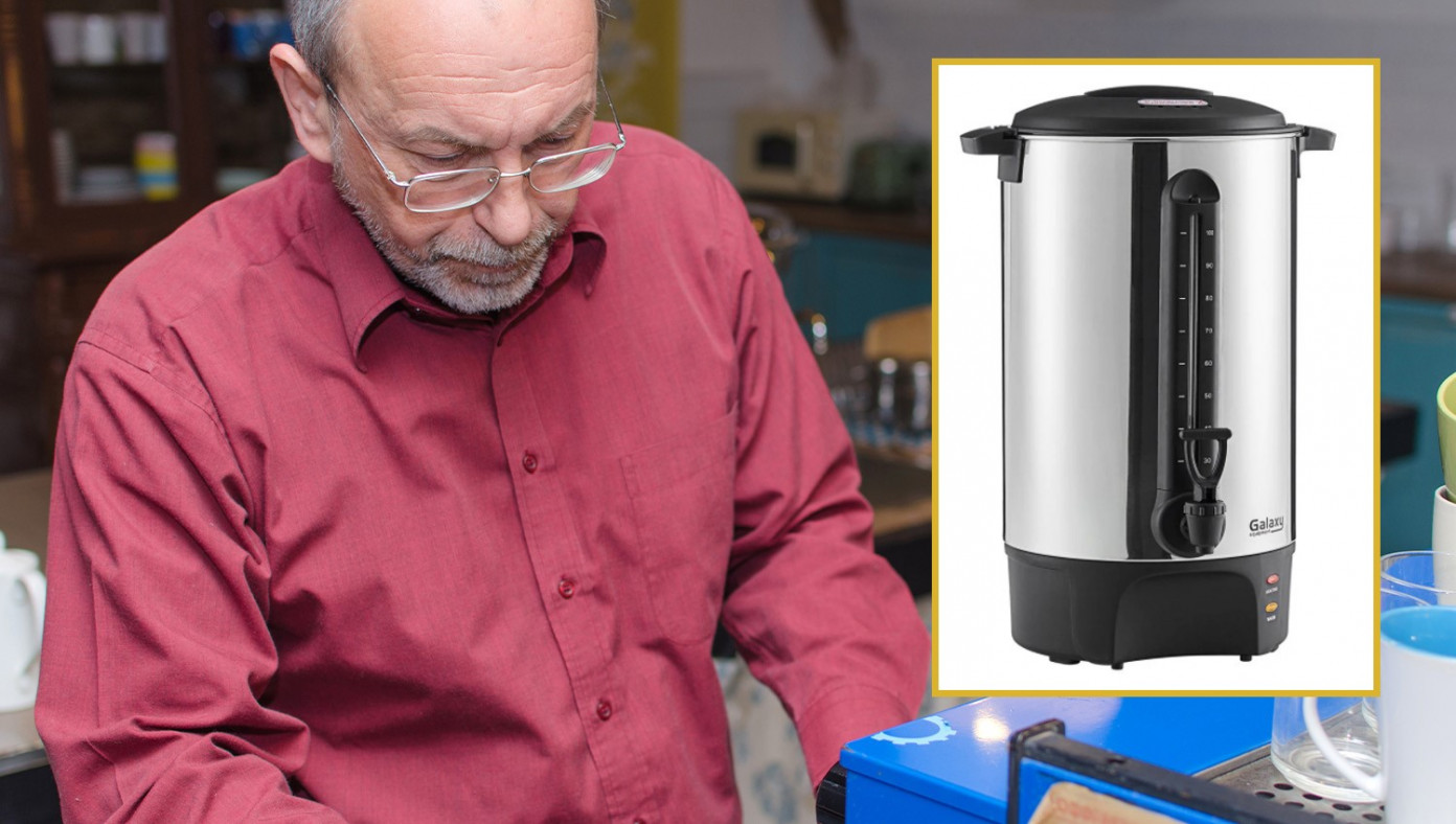 Church Deacon Carefully Measures Out Half A Teaspoon Of Grounds To Make