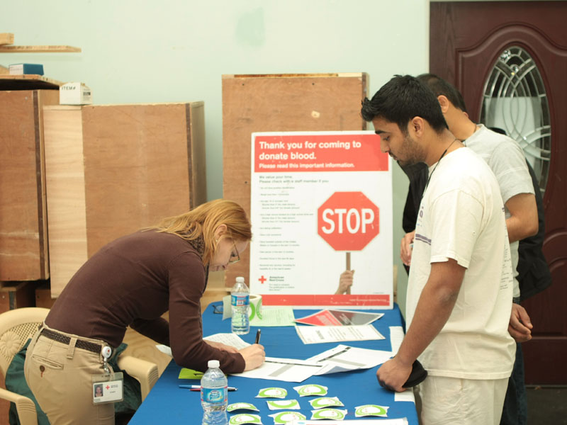 Blood Donation Drive 2012 in Jersey City, NJ • BAPS Charities