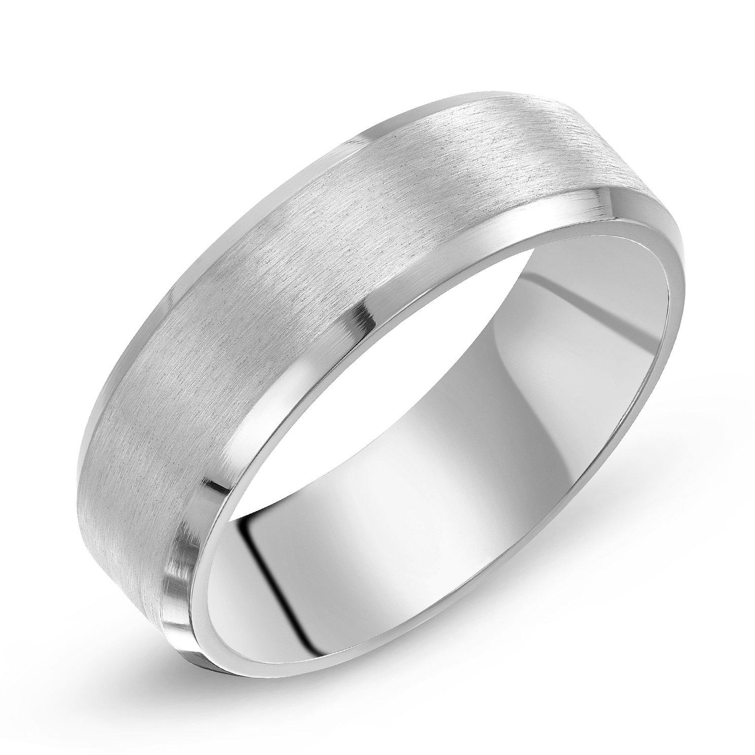 Men's Titanium Ring 0004884 Beaverbrooks the Jewellers