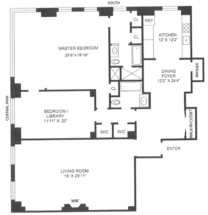 Closed 115 Central Park West, Upper West Side, NYC, ID 1566247
