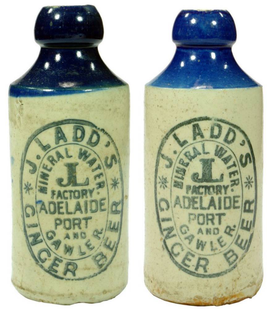 Ladd Adelaide Gawler Ginger Beer Bottles ABCR Auctions
