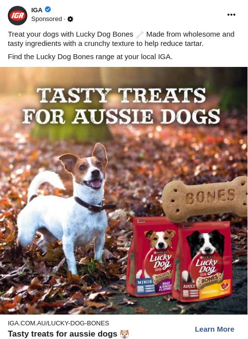 Lucky Dog Bones IGA Supermarkets Ad Bigdatr