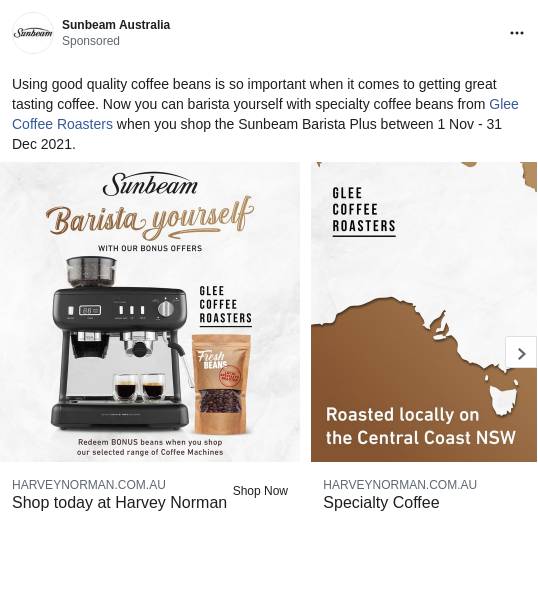 Buy Sunbeam Barista Plus Espresso Machine Black Harvey Norman AU Ad