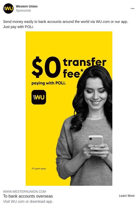 Send Money Internationally Western Union Australia Ad Bigdatr