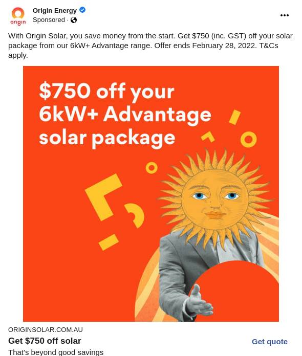 Origin Energy Ad Bigdatr