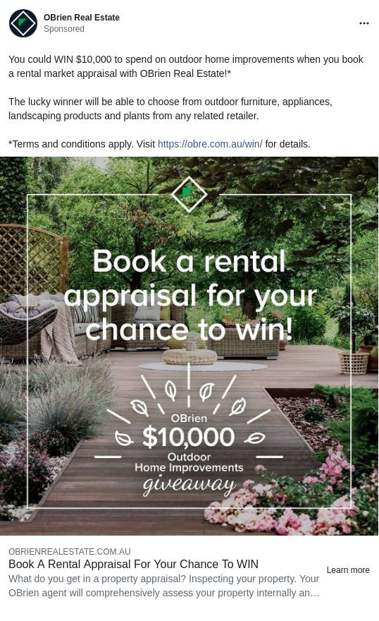 Obrien Real Estate Ad