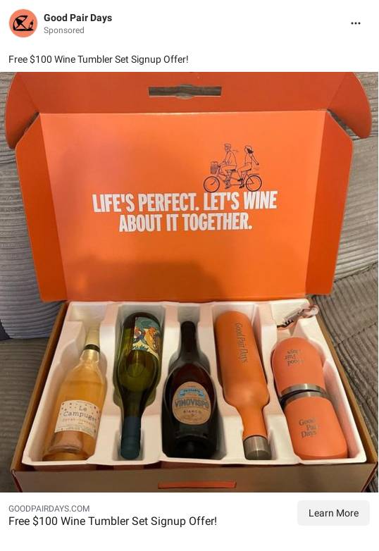 Good Pair Days Ad Bigdatr