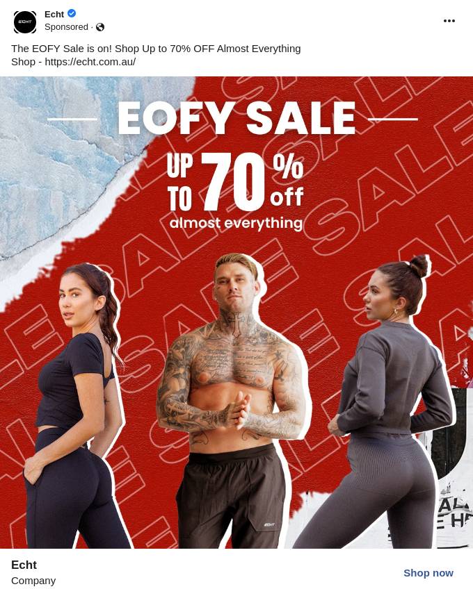 ECHT Gym and fitness clothing for men and women Ad