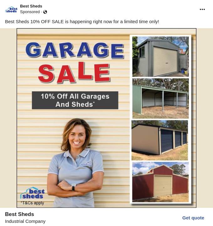 Best Sheds Ad
