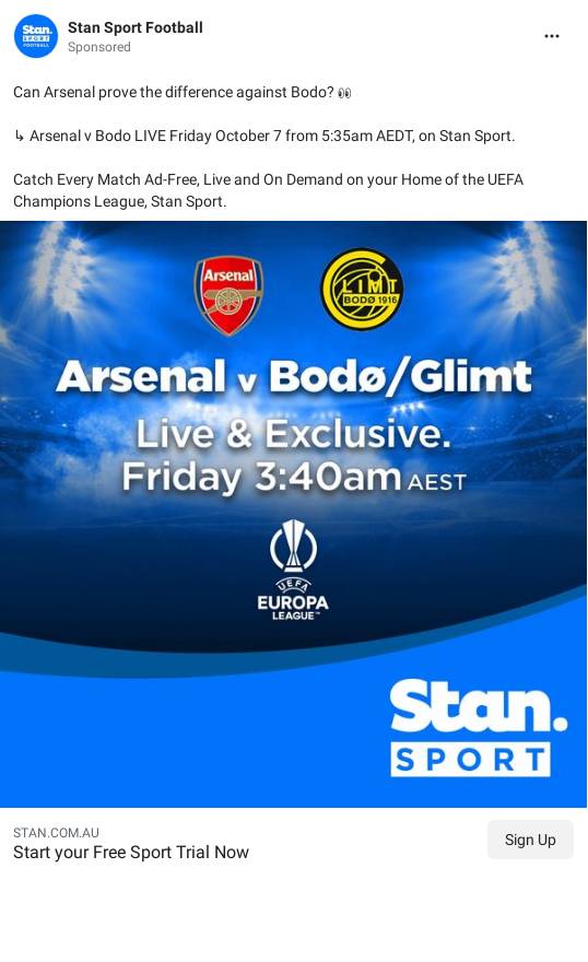 Watch UEFA Champions League Stream in HD Stan Sport Ad