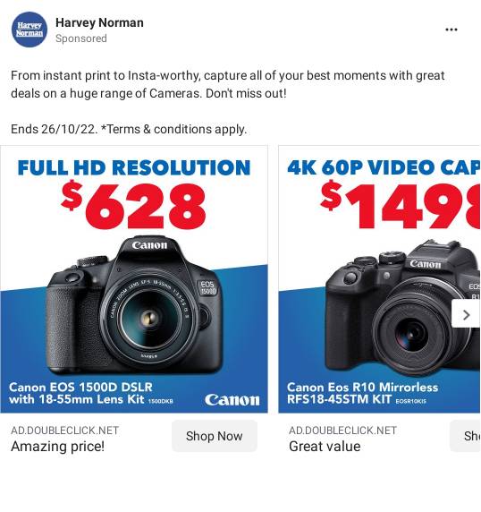 Hot Deals Canon EOS 1500D DSLR Camera with 1855mm Lens Kit Harvey