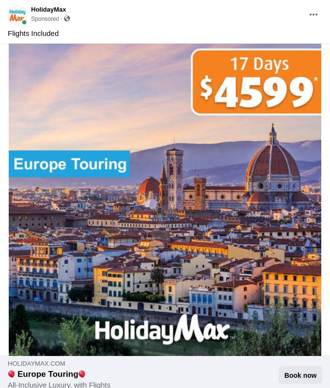 All Europe Touring Packages Ad Bigdatr
