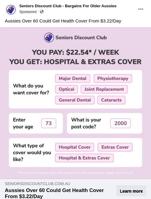 Seniors Discount Club Ad Bigdatr