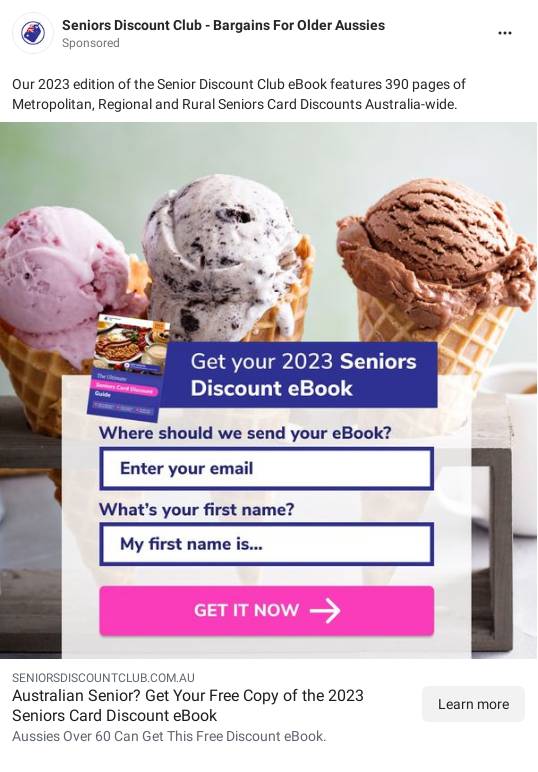 FREE eBook The Ultimate Seniors Card Discount Guide You'll never