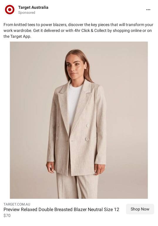 Target Online Shopping Target Australia Ad Bigdatr