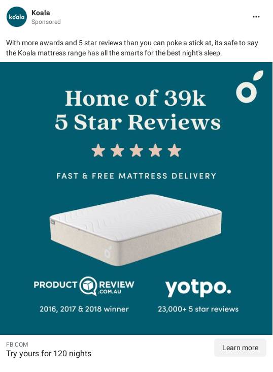 Koala Mattress & Furniture Fast & flexible delivery Koala AU Ad