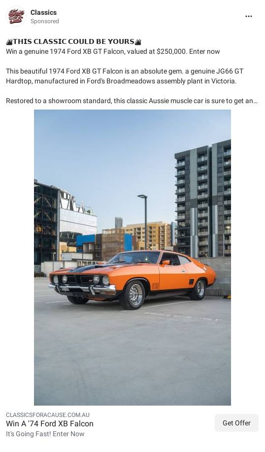 Classics for a Cause Ad Bigdatr