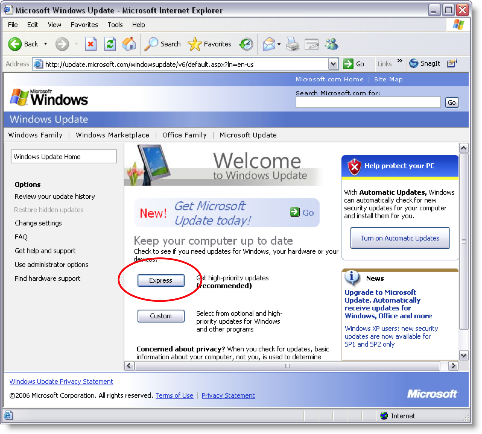 Microsoft Windows Update Trusted Sites motopp