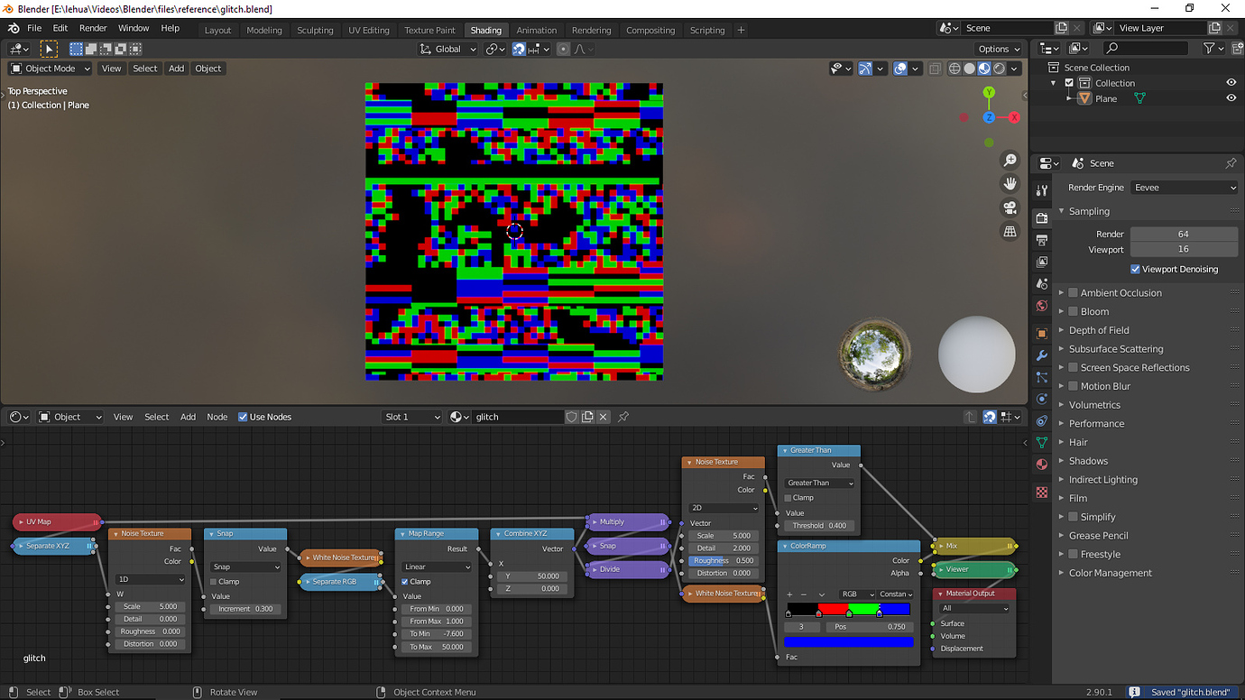 Glitch textures Materials and Textures Blender Artists Community