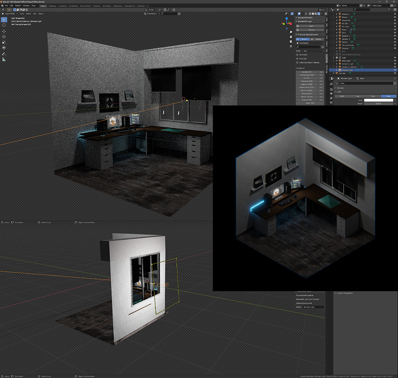 Light not going through window/opening Lighting and Rendering