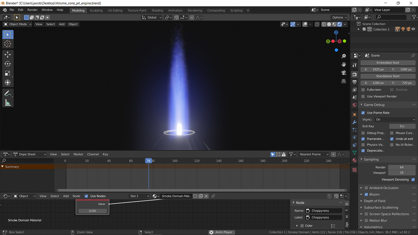 Volumetric Jet Engine Exhaust Shader Blender Tests Blender Artists