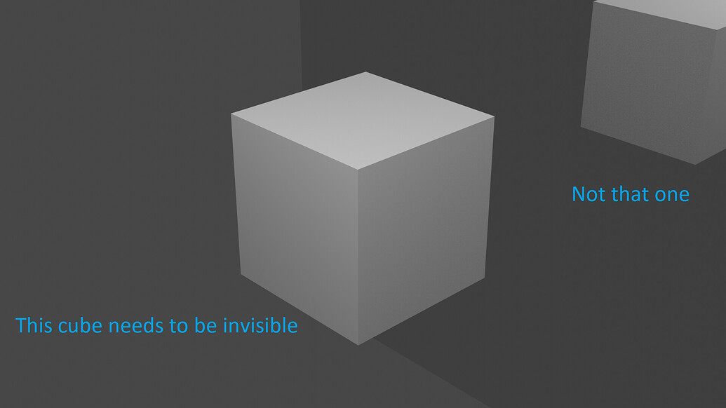 Invisible objects only visible in mirror How? (in Blender 2.8 or so