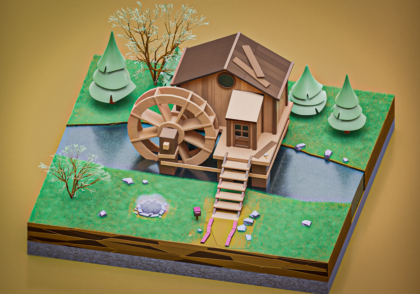 First Render Project / Blender beginner Finished Projects Blender