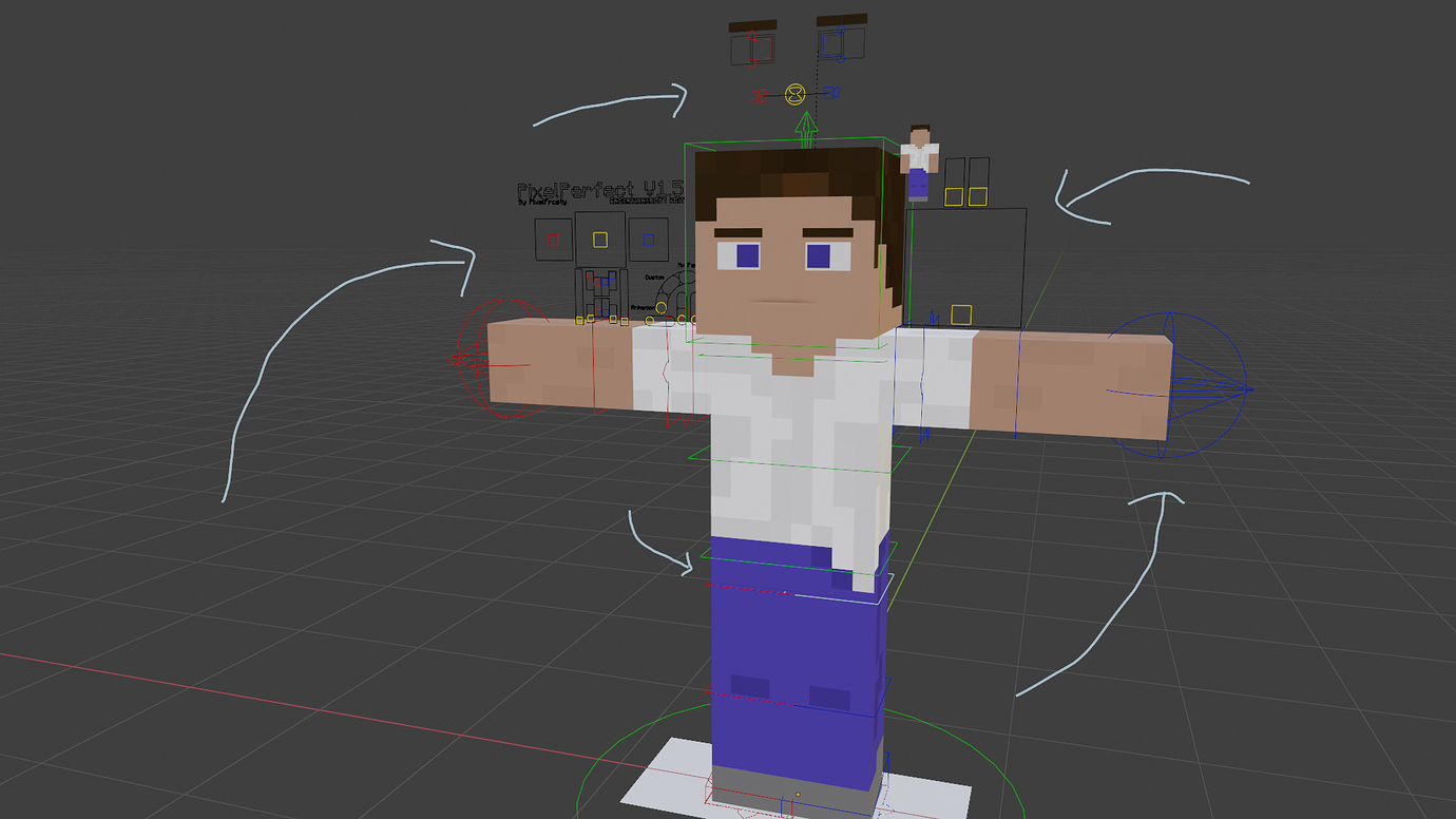 How to modify and add new feature into a minecraft rig? Animation and