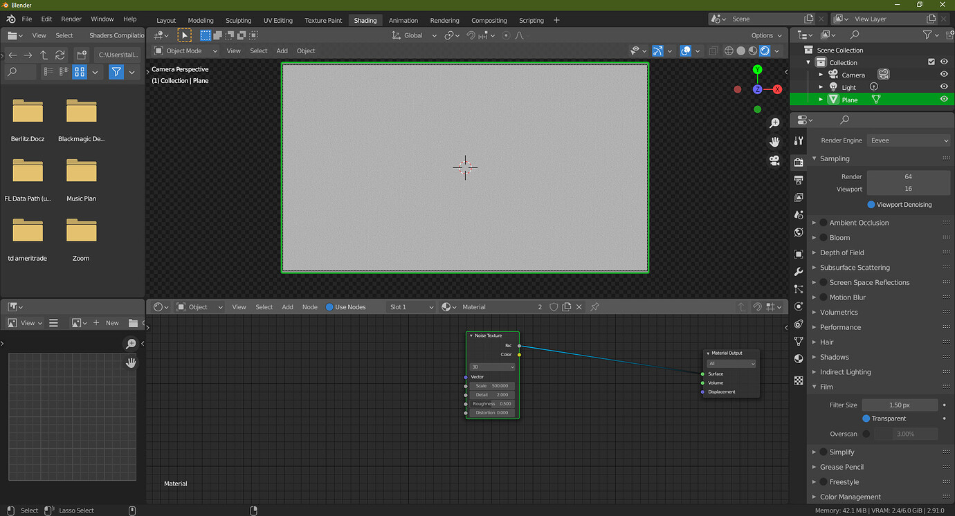 Create a film grain layer Basics & Interface Blender Artists Community