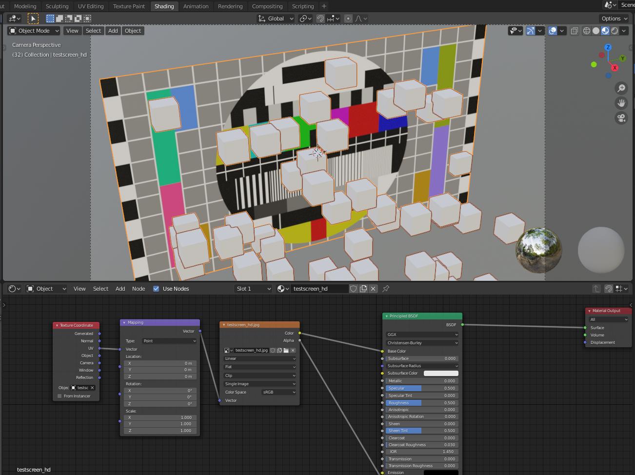 Particle color based from position where it is emitted, Blender 2.8