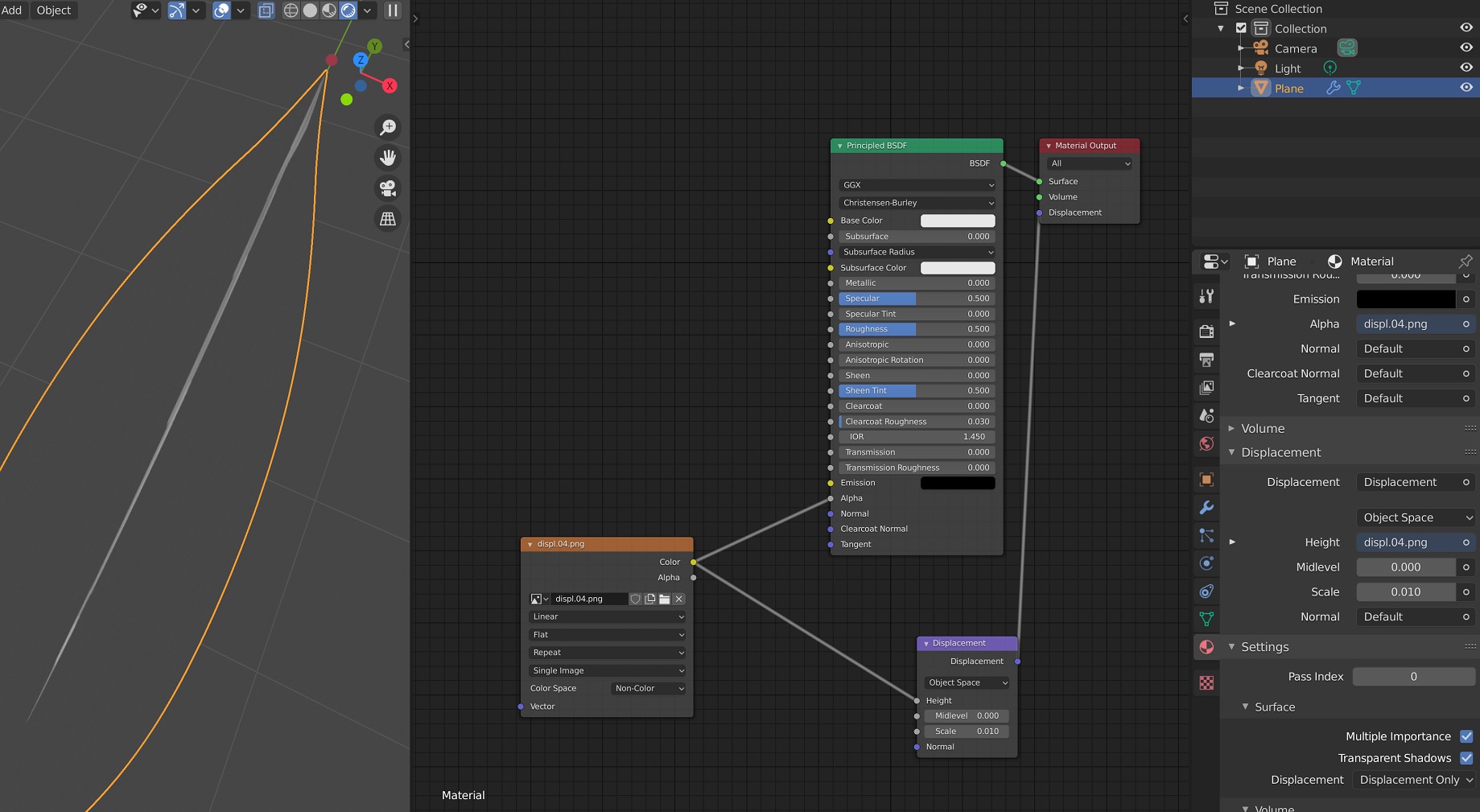 Why displacement map doesnt work Materials and Textures Blender